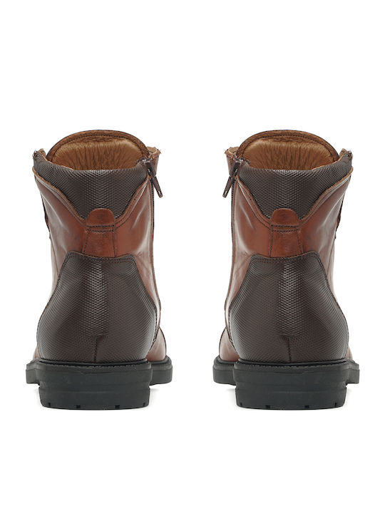 Piele Tabac maro Ghete barbati Anatomic