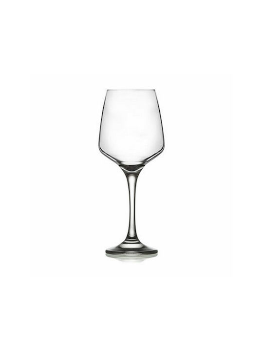 Gurallar Lal Set of Glasses for White Wine made of Glass Stemmed 400ml 4pcs