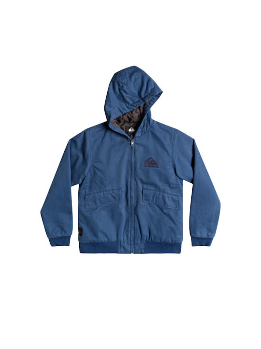 Quiksilver Kids Casual Jacket with Lining & Hood Navy Blue