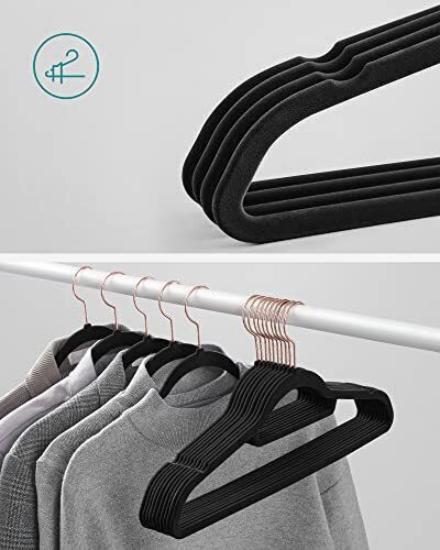 Songmics Wardrobe Hanger for Ties Plastic Pink CRF21BK50 1pcs