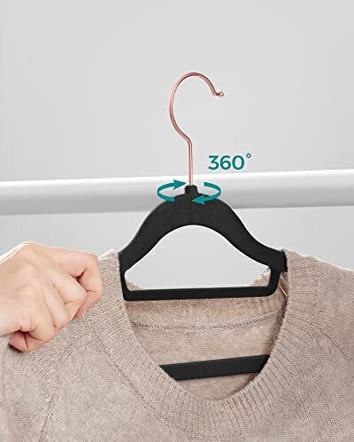 Songmics Wardrobe Hanger for Ties Plastic Pink CRF21BK50 1pcs