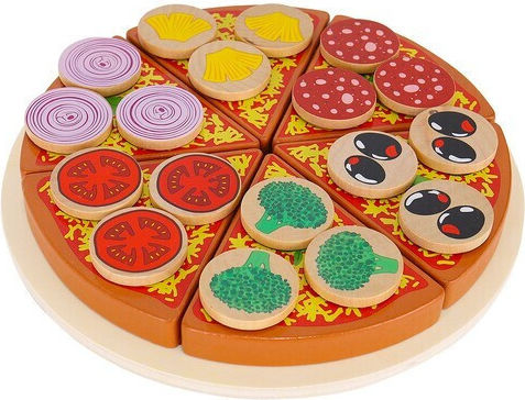 Kruzzel Pizza Set aus Holz 6Stück