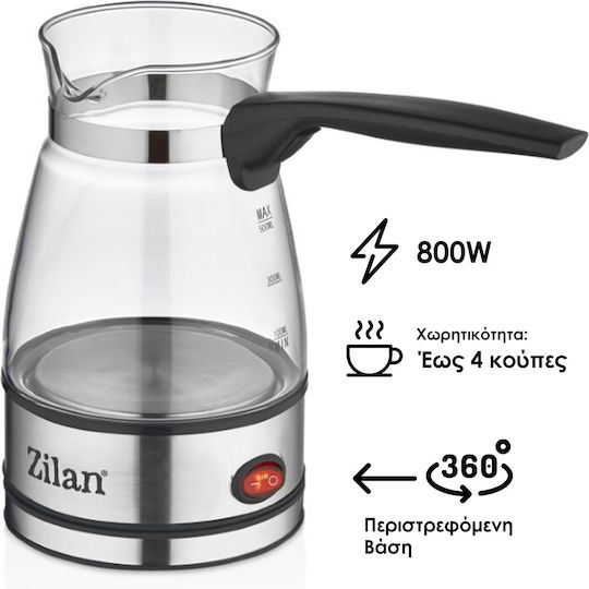 Zilan Elektrische griechische Kaffeekanne 800W με Χωρητικότητα 500ml