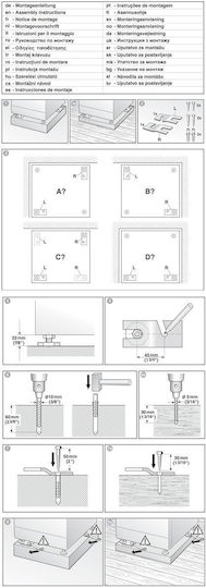 Bosch WMZ2200 Suporturi de Mașină de Spălat/Uscător din Metal 1buc