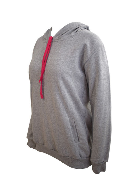 Bodymove Men's Sweatshirt with Hood and Pockets GRI