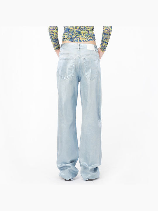 Pinko Women's Jean Trousers in Straight Line Blue