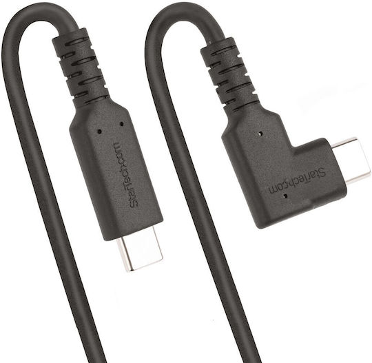 StarTech USB 2.0 Cable USB-C male - USB-C 100W PD Μαύρο 0.5m RUSB31CC50CMBR