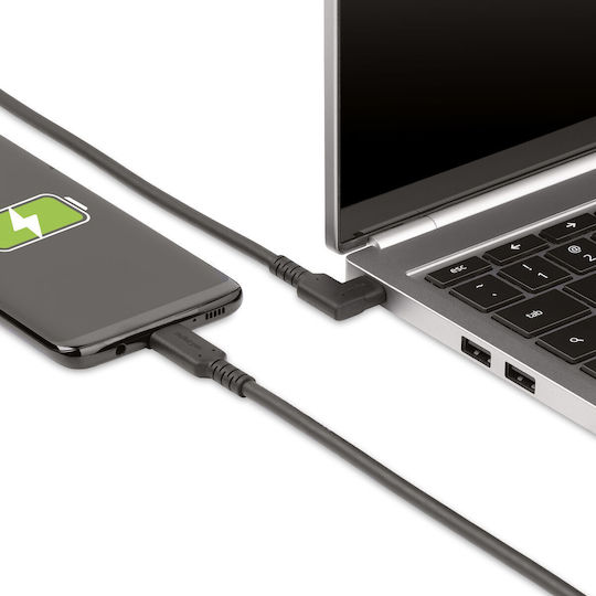 StarTech USB 2.0 Cable USB-C male - USB-C 100W PD Μαύρο 0.5m RUSB31CC50CMBR