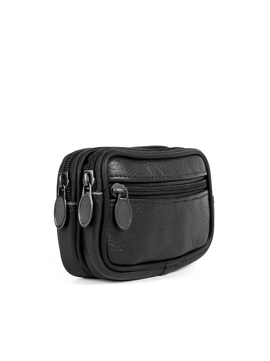 LKmoda Leather Men's Bag Shoulder / Crossbody Black