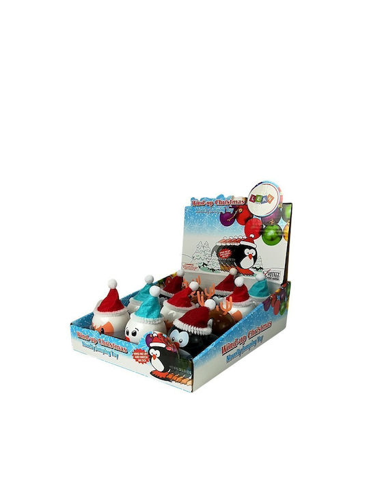Lean Toys Christmas Figure Penguin Red Height 7cm 12pcs