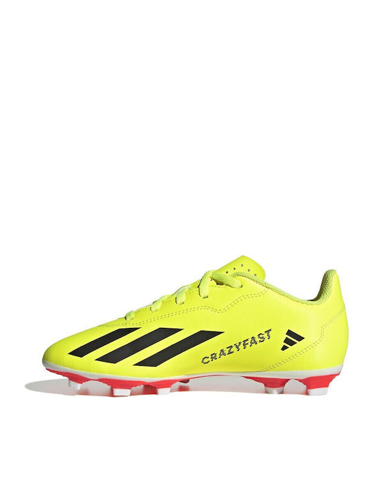 X Crazyfast Club Kids Molded Soccer Shoes Yellow