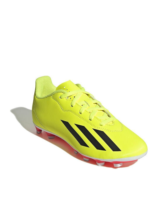 X Crazyfast Club Kids Molded Soccer Shoes Yellow