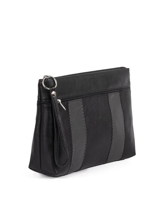 LKmoda Leder Damen Tasche Hand Schwarz