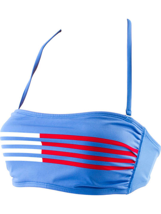 Strapless Bikini Top Μπλε