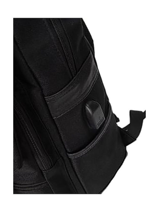 Polo Club Men's Fabric Backpack with USB Port Gray