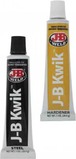 Епоксидна Клеяща Смола 2 Компоненти J-b Weld Kwikweld Twin Tube 56.8гр Тъмносив