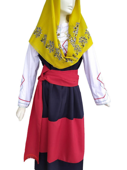 Costum Tradițional Copii Măniatăsă cu Colier cu 1 Rând