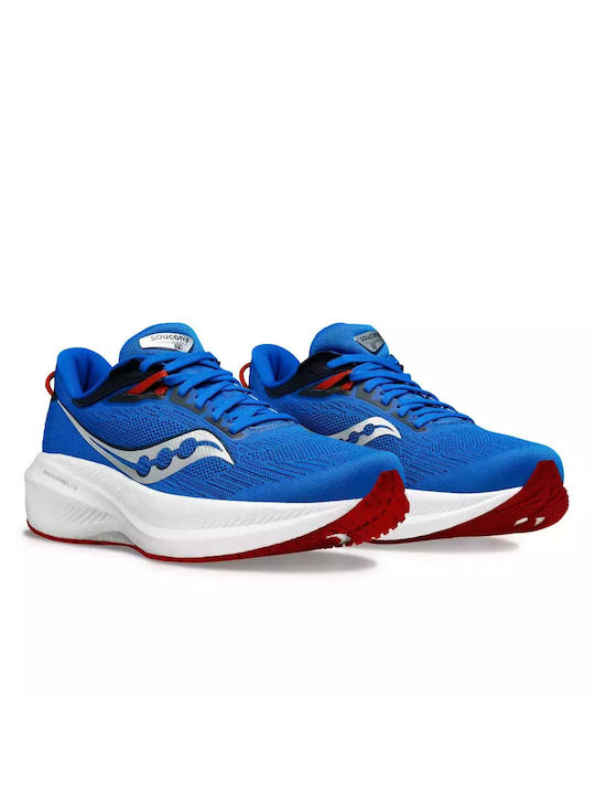 Saucony Triumph 21 Ανδρικά Αθλητικά Παπούτσια Running Μπλε