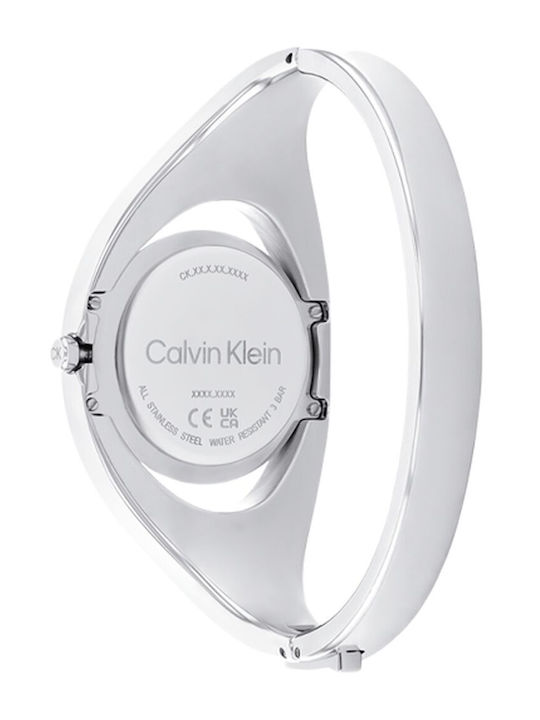 Calvin Klein Γυναικείο Ρολόι 32mm Μπαταρίας με Ασημί Μεταλλικό Μπρασελέ