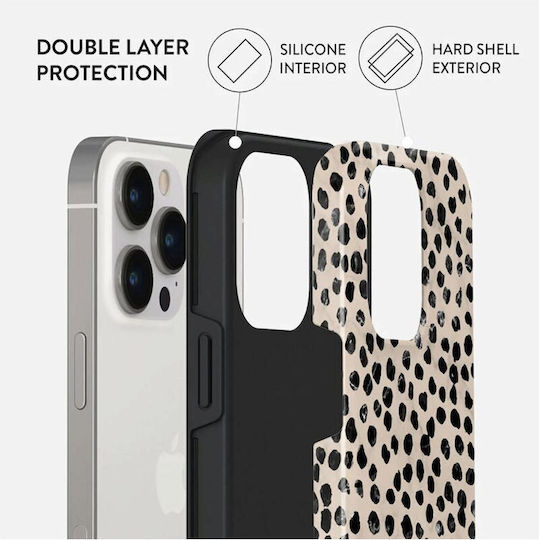 Burga Dual Layer Almond Latte Umschlag Rückseite Silikon 2mm Mehrfarbig (iPhone 14 Pro)