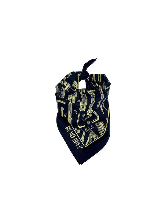 Bike Shed Motorcycle Rider Bandana Cotton Blue Color