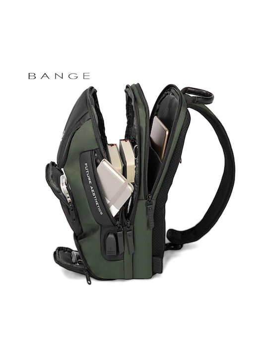 Bange Shoulder / Crossbody Bag with Zipper & Internal Compartments Khaki 21x5cm