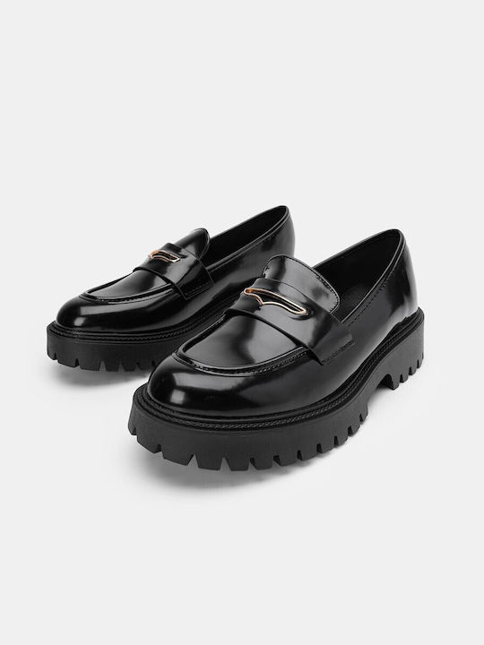 Kalliope Γυναικεία Loafers σε Μαύρο Χρώμα