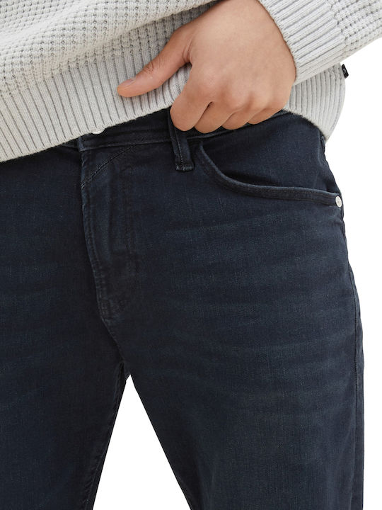 Ανδρικό Παντελόνι Τζιν με Slim Tapered Εφαρμογή Blue black denim