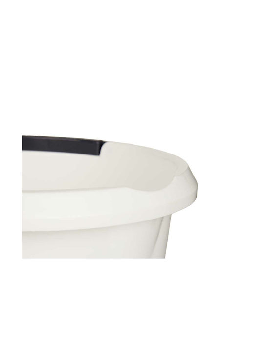 BigBuy Waste Bin Waste Plastic White 10lt 1pcs