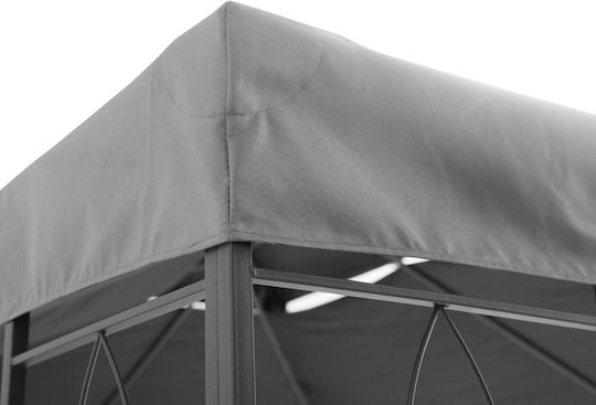 Outsunny Gazebo Κάλυμμα για Κιόσκι Γκρι 3x4m