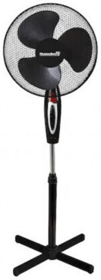 Hausberg HB-5100NG Ανεμιστήρας Ορθοστάτης 55W Διαμέτρου 43cm Μαύρος