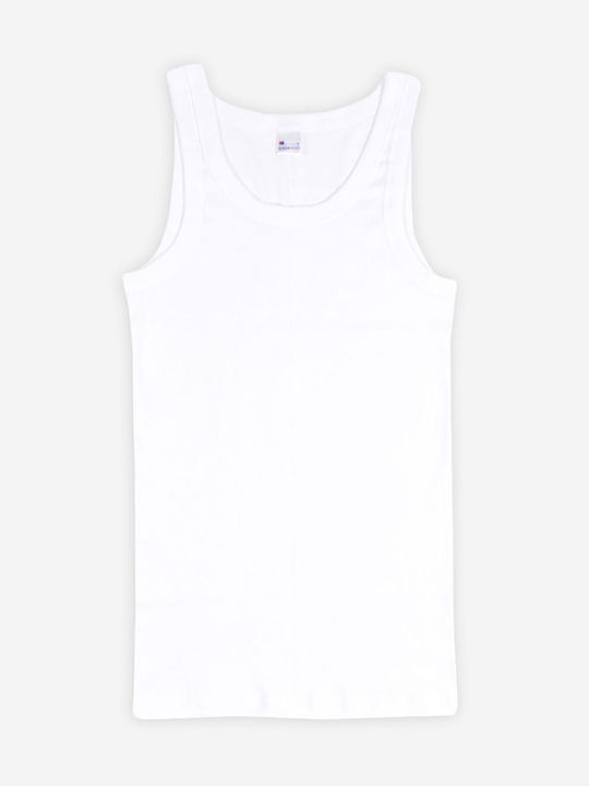 Giorgio Men's Undershirts Sleeveless in White Color 3Pack