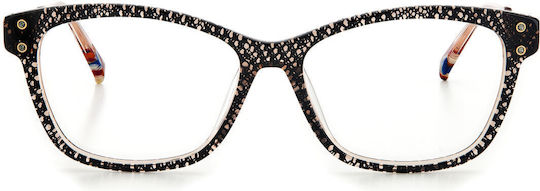 Missoni Women's Acetate Prescription Eyeglass Frame Black MIS 0006 KDX