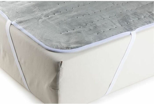 Domo Pătură electrică și protecție saltea cu temporizator Gri 120W 140cmx160cm