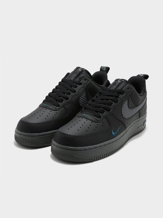 Nike Air Force 1 Sneakers Black / Hyper Royal / Grey