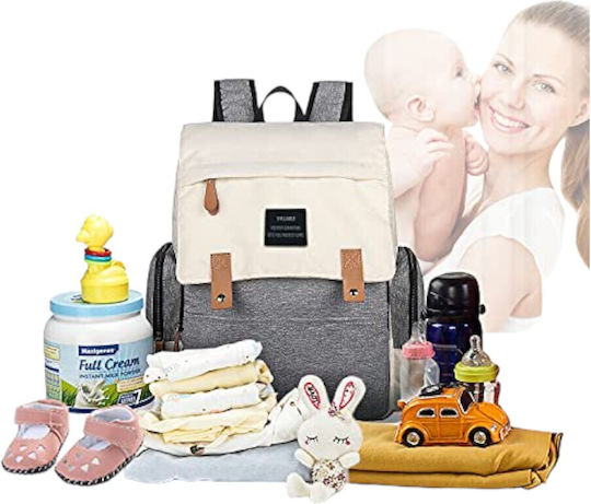 Queen Mother Diaper Bag Gray 44x38x14cm.