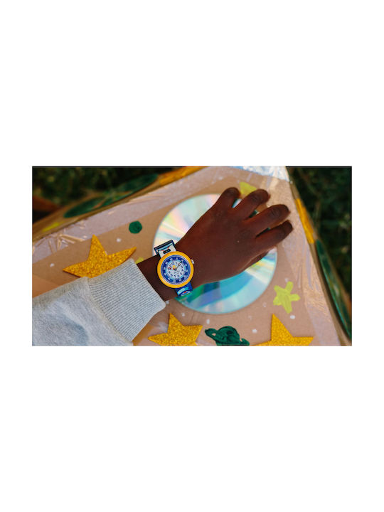 FlikFlak Παιδικό Ρολόι με Υφασμάτινο Λουράκι Πολύχρωμο