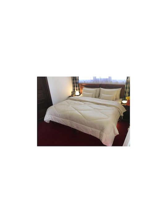 Valeria Home Set Pătură Extra-dublu 240x260buc Ecru