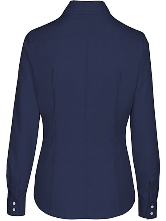 Women's long sleeve shirt Seidensticker 80613 Dark Blue