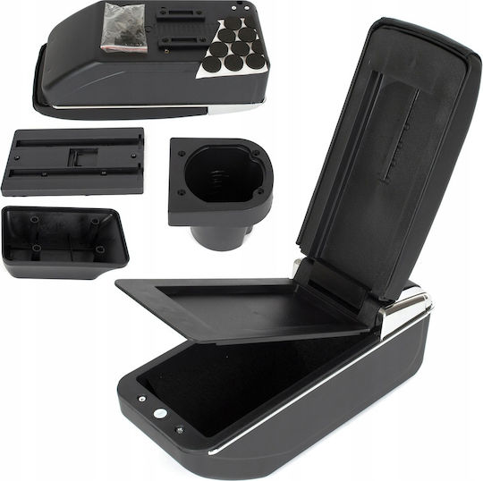 Me Premium Car Leather Armrest for Toyota Yaris 2 2006-2012 Gray
