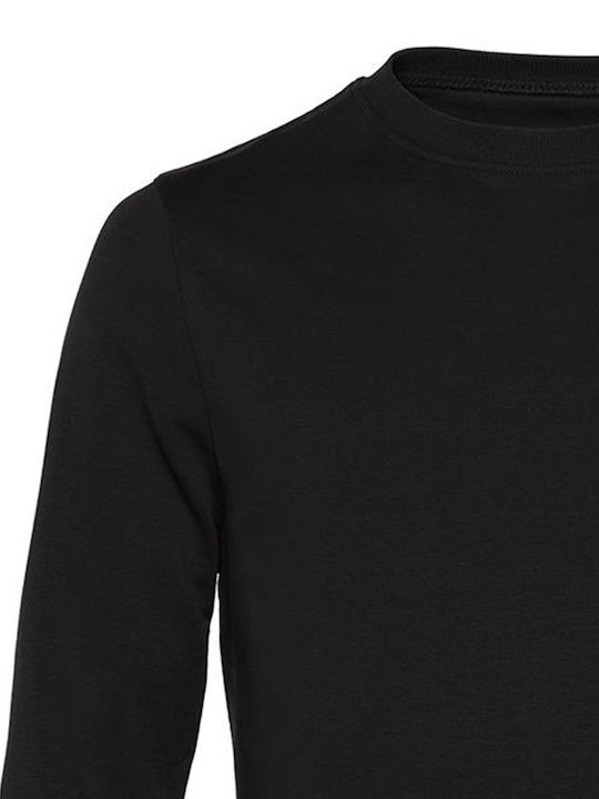 B&C Set In Men's Long Sleeve Promotional Sweatshirt Black Pure