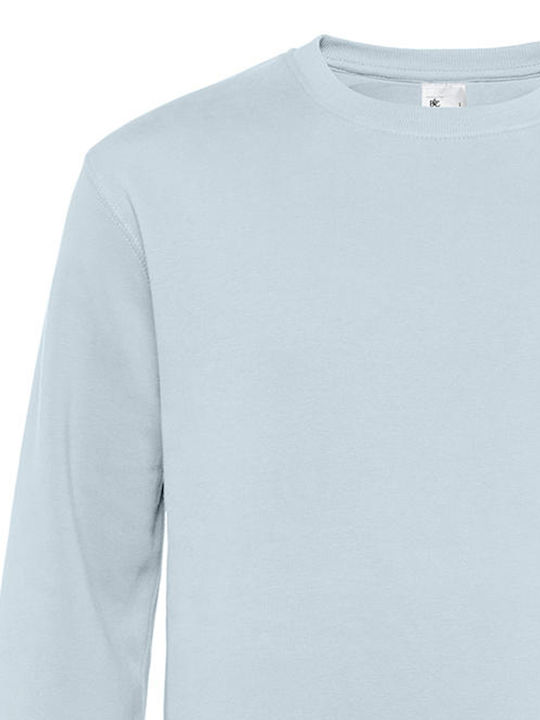 B&C King Men's Long Sleeve Promotional Sweatshirt Pure Sky