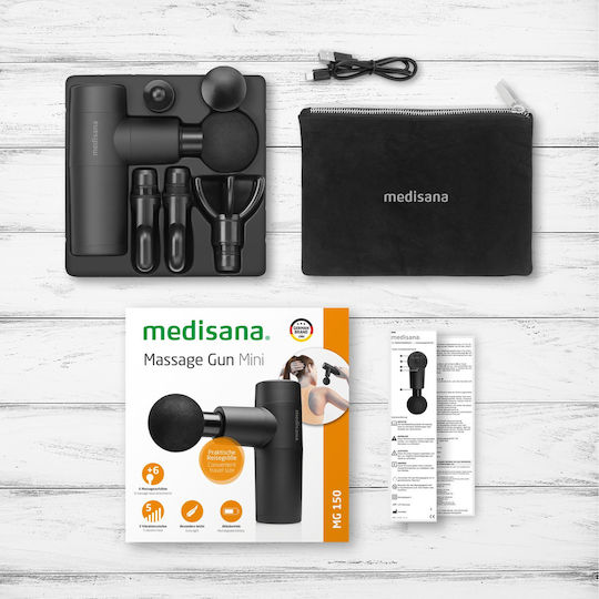 Medisana Mini Arme de masaj pentru picioare, corp & mâini cu vibrație Negru