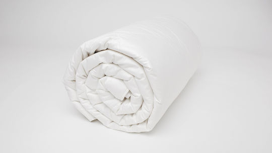 Valeria Home Set De Husă De Pătură Simplu Mătase 140x200cm Bej 300 GSM