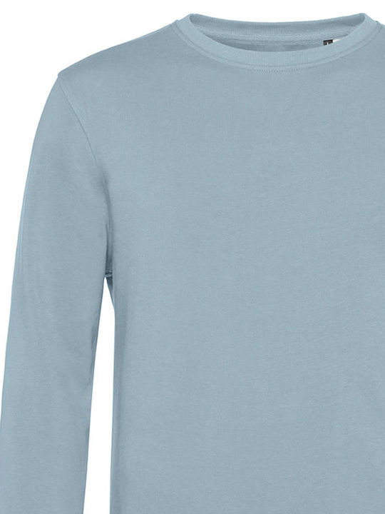 B&C Men's Long Sleeve Promotional Sweatshirt Light Blue