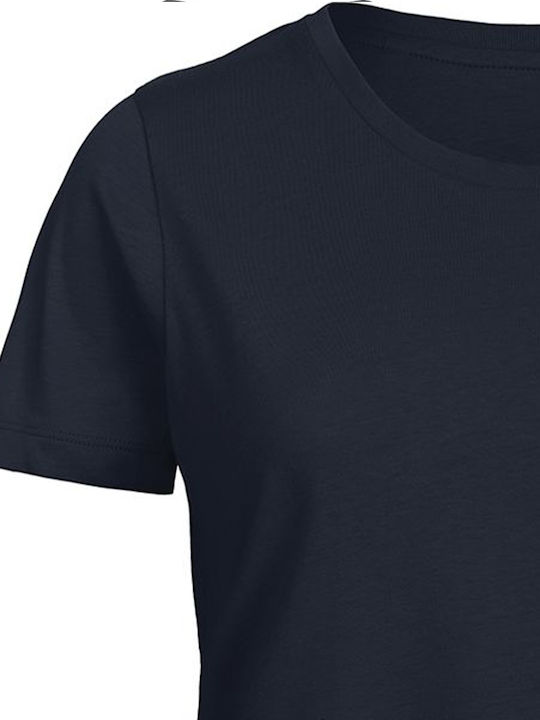 B&C TW043 Women's Short Sleeve Promotional T-Shirt Navy Blue