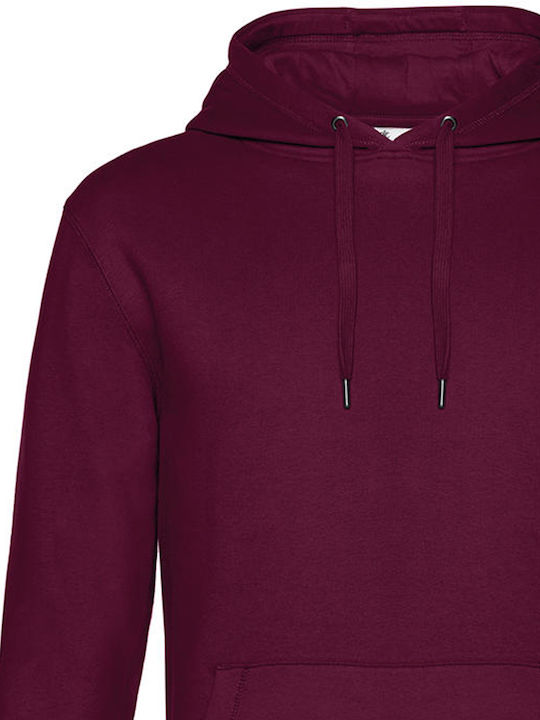 B&C King Werbe-Hoodie Dark Cherry