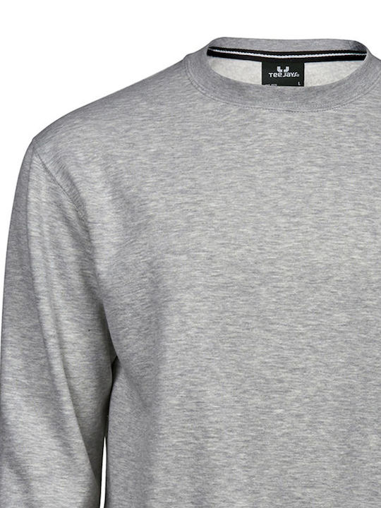 Tee Jays Heavy 5429 Men's Long Sleeve Promotional Sweatshirt Heather Grey 21554123