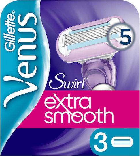 Venus Deluxe Smooth Swirl Резервни глави с 5 остриета 3бр