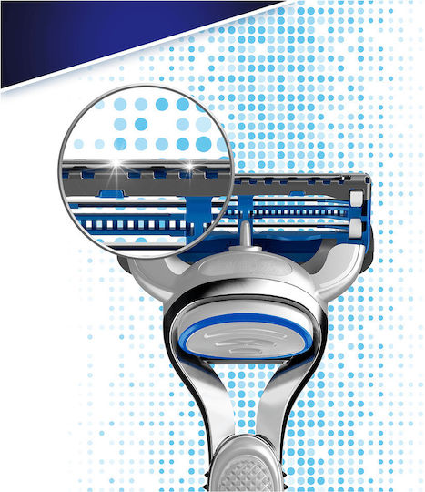 Gillette Skinguard Sensitive Razor cu Capete de schimb 3 lame și bandă lubrifiantă pentru piele sensibilă 2buc